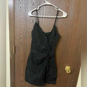 Black small mini dress just need to iron it and it’s pretty just too small on me